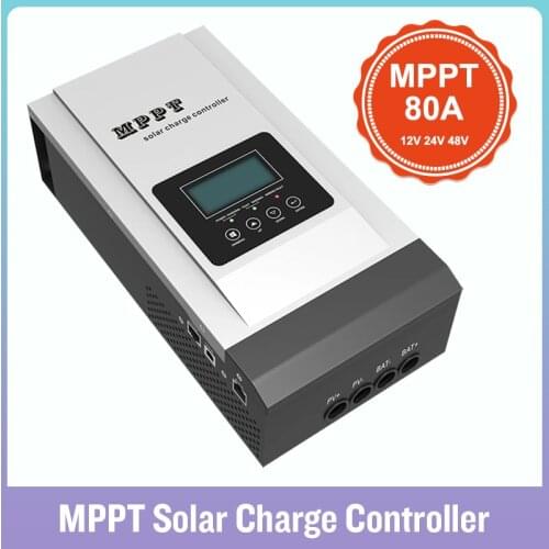 Solar Controller 80A MPPT 12V 24V 48V Controller Regulator 36V Setting Charger Max 150VDC Solar Charger Regulator Battery