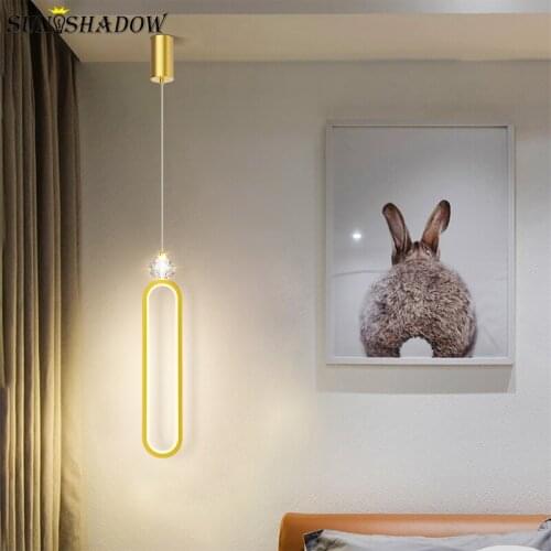 LED Chandelier Bedside Light Gold Hanging Chandelier Lamp for Living room Dining room Kitchen Bedroom Indoor Lighting Fixtures