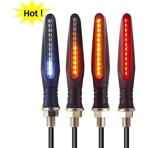 12V LED Motorcycle Turn Signal Light Flasher Universal Clignotant moto Running Light DRL FOR cb650f yamaha r6 ducati monster 796