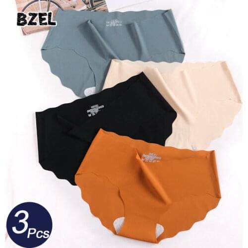 BZEL 3Pcs/lot Sexy Women Sport Panties Set Underwear Seamless Low Waist Briefs Comfort Underpants Soft Solid Lady Lingerie Panty