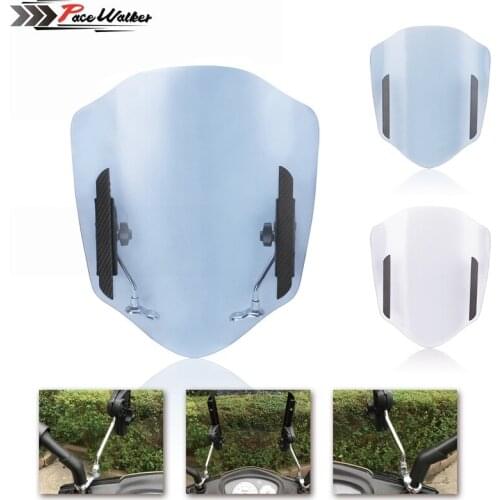 MT09 XMAX300 Windscreen Windshield CBR500R GSXR1000 R Motorcycle Wind Deflectors For Yamaha Honda Suzuki Universal 2000-2020