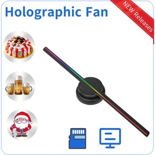 High 3D Holographic Fan Advertising Machine Suspended Dynamic Projection Naked-eye Three-Dimensional Led Rotating Display