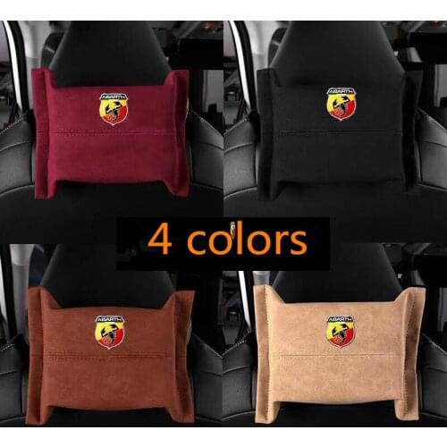 Suitable for Abbas car supplies drawer box creative cute car seat back-mounted tissue box car armrest box napkin bag cover