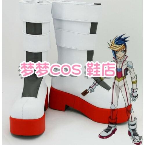 Yu-Gi-Oh! ARC-V Hugo Cosplay Boots Yugo Anime Shoes Custom Made Halloween Carnival Accessories