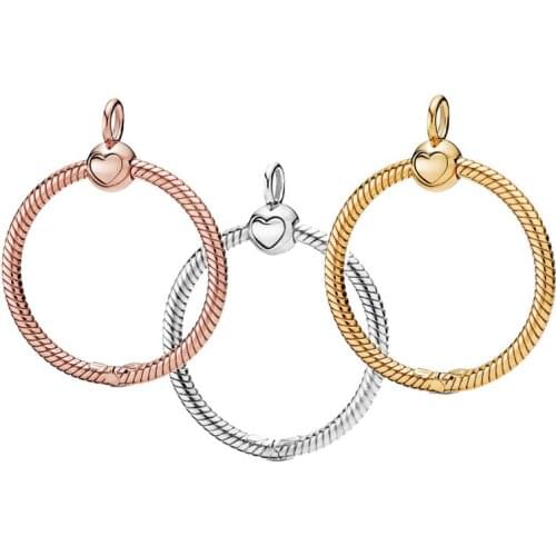 2019 Autumn New Bead Moments O Carrier Charm 925 Sterling Silver Fit Original Pan Bracelet Bangle Necklace Women DIY Jewelry