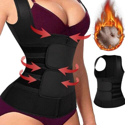 Womens Corset With Belt Waist Circumference Adjustable Velcro Double Waist Zipper Body Shaping Abdomen Corset