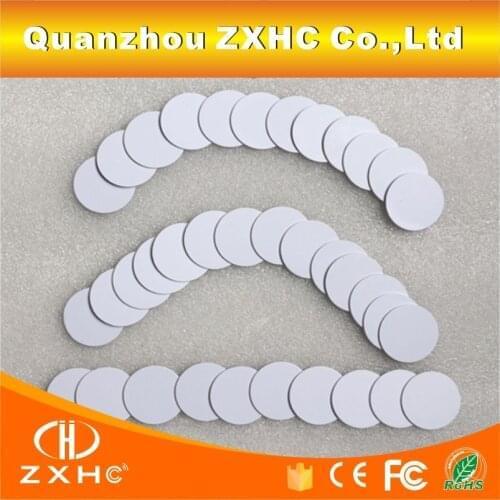 10PCS/LOT) T5577 25mmx1mm Round Shape Card Programmable RFID 125khz Rewritable Smart Tags For Copy EM4100 T4100