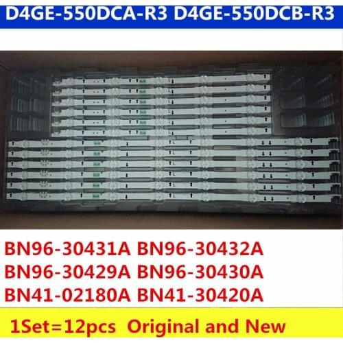 12 PCS/set LED Backlight strip for UE55H6300 UE55H5500 UE55H6200 UE55H6400 UE55H6800 UE55J5000 BN96-30432A 30431A 30430A 30429A