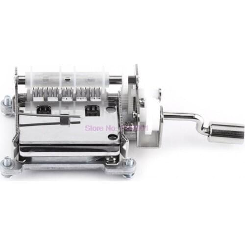 20 sets Make Your Own Music Box Kit DIY Tune Hand Crank 15 Note Music Box Movement Hole Puncher 20 Paper Tapes