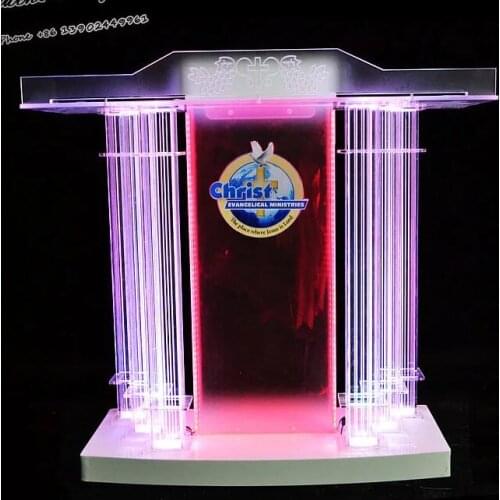 2019 Exquisite GUIIHEYUN Podium Floor Standing Lectern Church Pulpit w/ Elevated Reading Surface