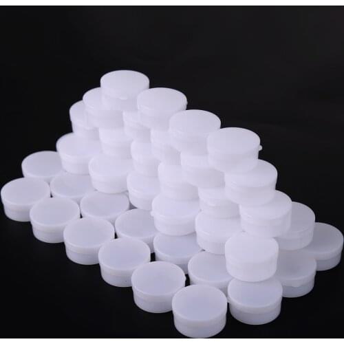 50pcs Plastics Empty Cosmetic Container Small Box Jar Pot For Eyeshadow Face Cream Nail Tips Decorations Storage Box