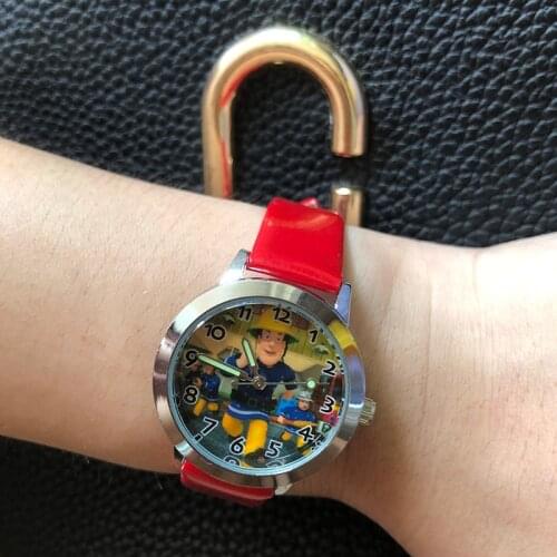 7style fireman sam cartoon watch plastic toy gift for children boy