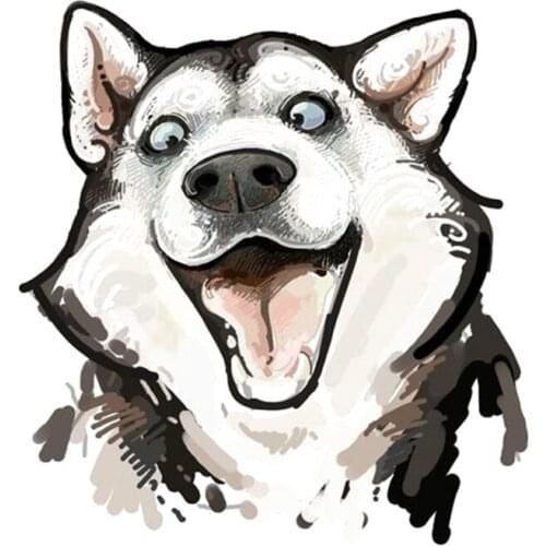 Husky car sticker cross country diesel vehicle motorcycle auto parts personalized decoration refrigerator car fun Decal PVC