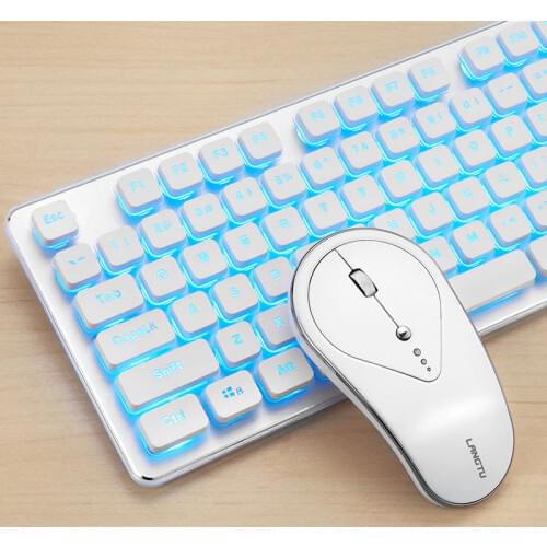 Wireless keyboard and mouse set for gaming office home mute real manipulator laptop keyboard and mouse set for PC laptop