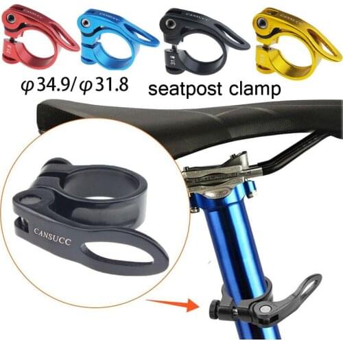 Quick Release Bike Seatpost Clamp Aluminum Tube MTB Bicycle Saddle Seat Clip 31.8/34.9mm Seatpost abrazadera pecas de bicicleta