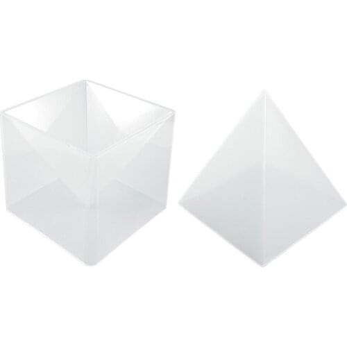 DIY Pyramid Resin Mold Set Large Silicone 3D Pyramid Molds Home Decor 15cm/5.9\" Crystal Mold Soap Making dropshipping