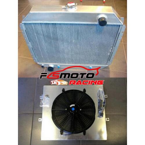 Brand new 3 Row 62mm aluminum alloy radiator + shroud+fan for Ford F100 F250 F350 V8 1967-1981 68 69 70 71 72 73 74 75 76