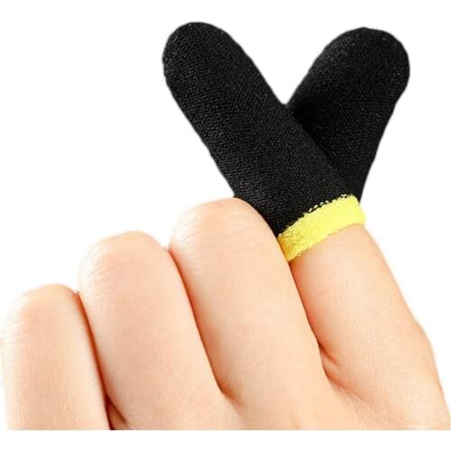 1 Pair Breathable Mobile Game Controller Finger Sleeve Touch Trigger for Fortnite PUBG Mobile Rules of Survival Gatillos