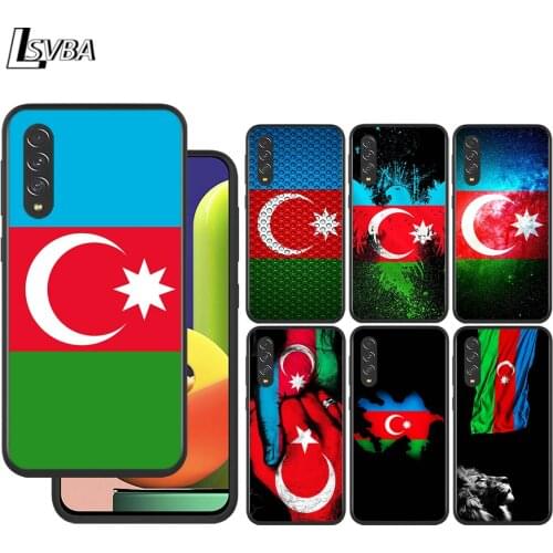 Azerbaijan Flag for Samsung Galaxy A90 A80 A70 A60 A50 A40 M30 A20E A2Core A10S A10E Silicon Soft Black Phone Case