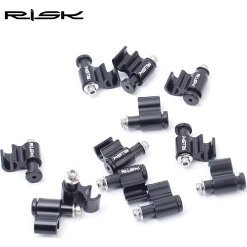 4 pcs MTB Bike Hydraulic Disc Brakes Cable Guide Housing Conversion Frame Over Line Clamp Adapter Clip for Bicycle