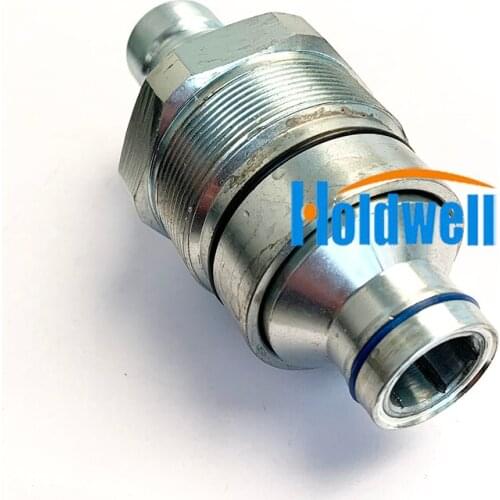 Holdwell Male Hydraulic Flat Face Quick Coupler 7246799 for Bobcat A220 A300 A770 E32i E34 E35 T180 T190 T200