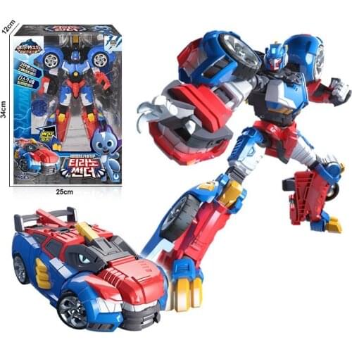 2020 Korea Mini Force Transformation Toys Electric Warrior Deformed Robot Action Figure Children Souvenir Boy Gift