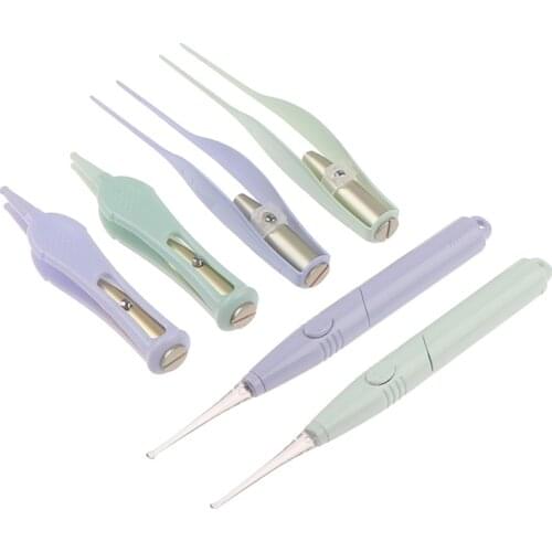 NEW 1Pc Luminous Ear Wax Pickers Cleaner Flashlight Earpick Earwax Remover Tweezer