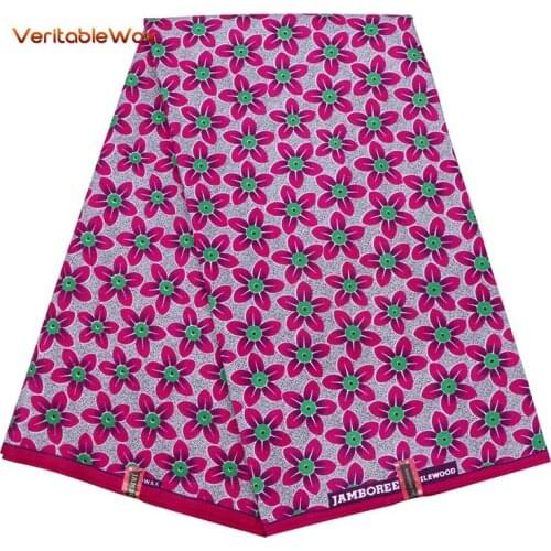 2021 New Ankara Fabric High Quality Polyester Veritablewax Brands African Printed Fabric Sewing Womens Party Wear FP6200
