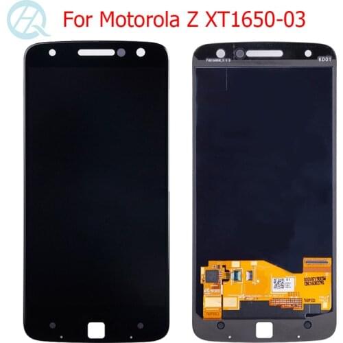 Original XT1650 AMOLED LCD For Motorola Z Display 5.5" Moto Z XT1650-03 LCD Touch Screen Display Glass Panel Assembly