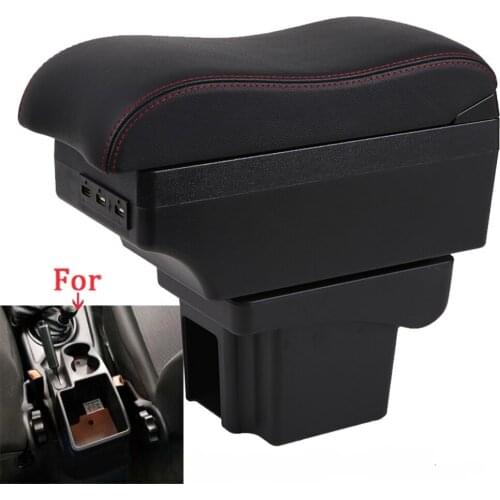 For Chevrolet NIVA Armrest box nivr chevrolet niva Central storage box Double layer front and rear USB Car interior armrest