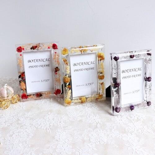 5/6/7 Inch Transparent Red/Yellow/Purple Picture frame Light Luxury Creative Delicate Gift Picture Frame