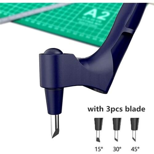 Craft Cutting Tool 360 Rotating Blade Paper-Cutter Sculpture Engraving Blade Craft Cutting Knife DIY Art Stationery Cutting Tool