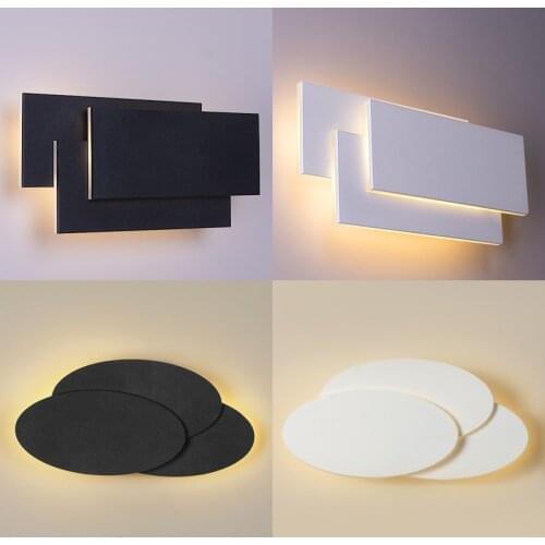 12W Square Modern LED Wall Lights Clouds Wall Lamps Bedroom Study Room Foyer Acrylic & Aluminum Home Decoration Sconce light