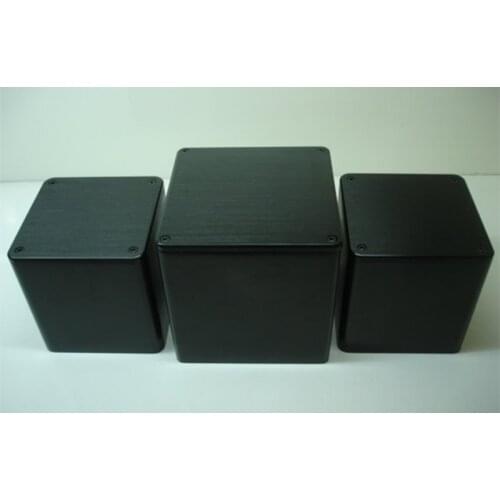 Transformer cover ultra-fine brushed aluminum 134*134*141mm bright black