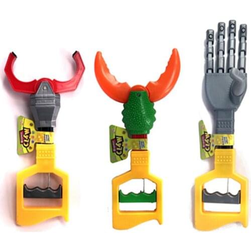 Creative Crab Robot Claw Hand Grabber Kids Entainment Toy Party Favors Gift Hand Wrist Strengthen DIY Robot Grab Toy Kid Action
