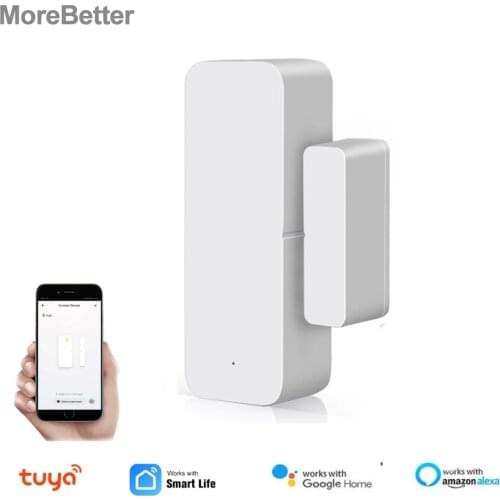 Tuya Wifi Door Sensor Smart Home Remote APP Notification Door Open Close Detectors Via Smart Life App Support Alexa Google Home