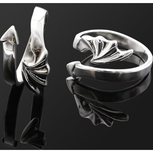 High Quality Stainless Steel Devil Wings Cock Ring Glans Ring Stop Premature Ejaculation Erection Demon Wings Chastity Devices
