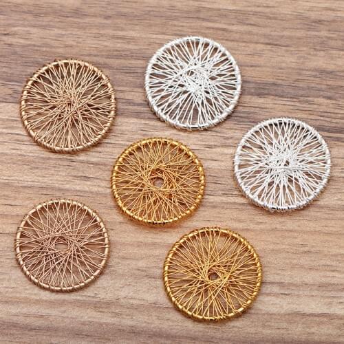 10pcs 30mm Birds Nest Dream Catcher Pendant Charms Necklace Bracelet Earring DIY For Jewelry Making Accessories Supplies
