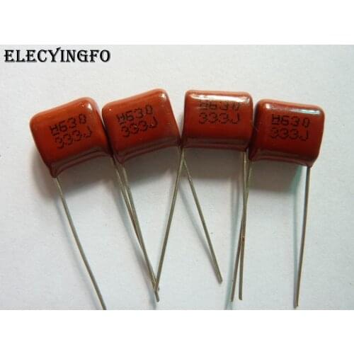 10pcs CBB 333 630V 333J CBB21 0.033uF 33nF P10 Metallized Polypropylene Film Capacitor