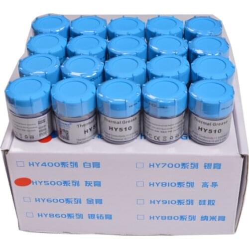 10PCS HY510 10g/pcs Silicone Compound Thermal Paste Conductive Grease Heatsink For CPU GPU Chipset notebook Cooling with scraper