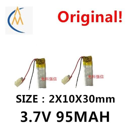 2PCS 3.7V polymer lithium battery 5V rechargeable 201030 electronic lighter toy plane children positioning Watch 95MAH