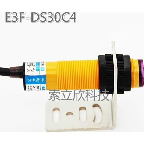 2pcs New Che18-30na-b710e3f-ds30c4 Diffuse Photoelectric Switch Sensor Three Line Npn Often Open And Adjustable