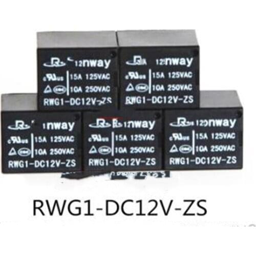 10pcs RWG1-DC12V-ZS 5-pin conversion type C T73JQC-3F silver alloy moving contact subminiature 12V relay