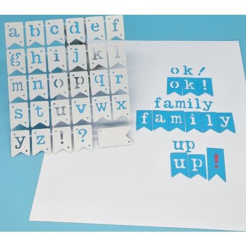 26 metal cutting molds for English letters, scrapbooks, photo frames, photo album decorations, DIY, handmade art