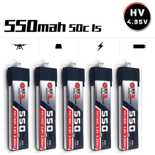 5Pcs Max 60c 4.35V 550mAh 30C 4.35V Lipo Battery For Snapper6/7/8/Mobula7/UR65/US65/UK65/Betafpv65/75 RC FPV Racing Spare Parts