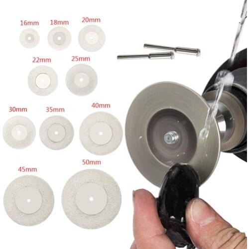 10pcs/set Diamond Grinding Wheel Mini Circular Saw Cutting Disc Diamond Abrasive Disc For Diamond Tools