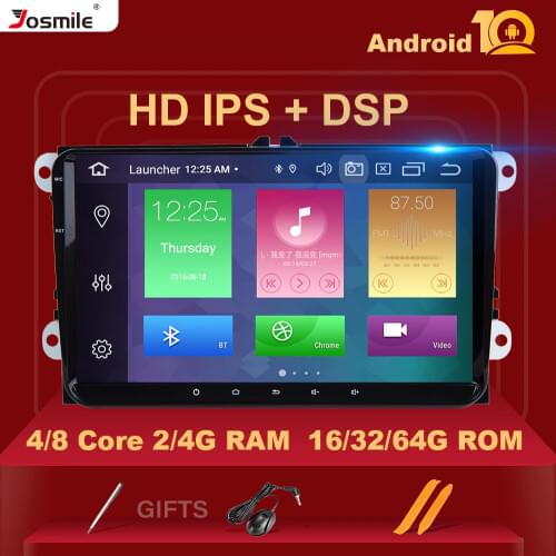 Android 10 2 Din Car Radio For VW Passat B6 amarok volkswagen Skoda Octavia 2 superbseat leon golf 5 6 Multimedia GPS Navigation