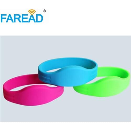 Free shipping RFID Wristband 125khz EM4100 chip for ticket system and harsh environment 100pcs/lot