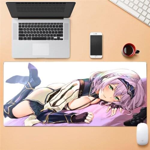Anime Large XXL Office Computer Desk Pad Desktop Keyboard Large Mouse Pad Leather Notebook Computer Pad Gamer Mouse Pad