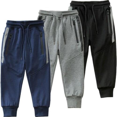 Boys Sport Pants Striped Design Kids Knitted Causal Trousers For Teenager Boy 3 4 6 8 10 12 14 Years Sweatpants FM017